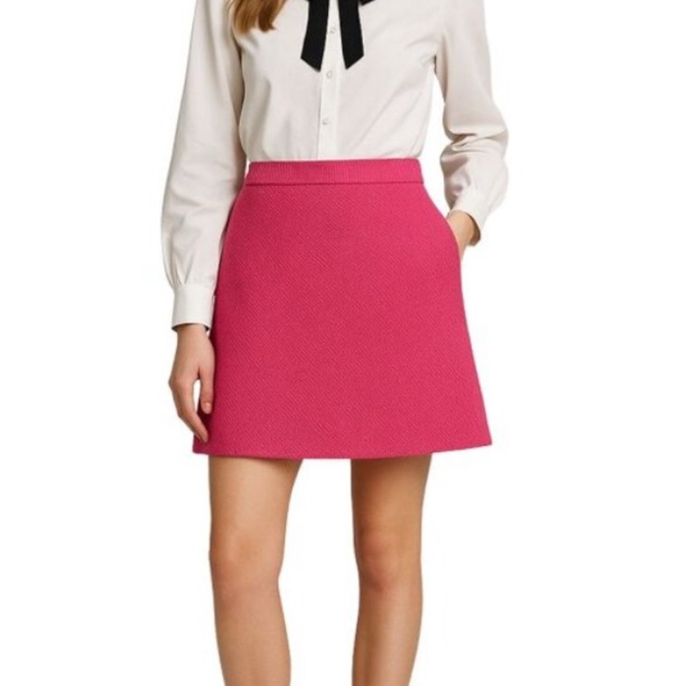 Like NEW J. Crew Vibrant Pink A-Line Skirt SIZE 4